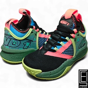 Zapatos And 1 Charge Verde Negro Azul Ad90114Bkbm