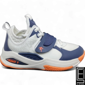 Zapatos And 1 Gamma 40 Gris Azul Naranja