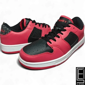 Zapatos And 1 Slam Low Rojo Negro Ad90177Brb