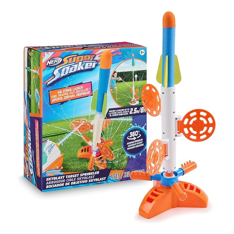 Nerf Super Soaker Skyblast - Aspersor De Lente Para Niños Al Aire 771171172437