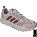 Zapatos Adidas Swift Run 23 Rosa Con Detalles Burdeos