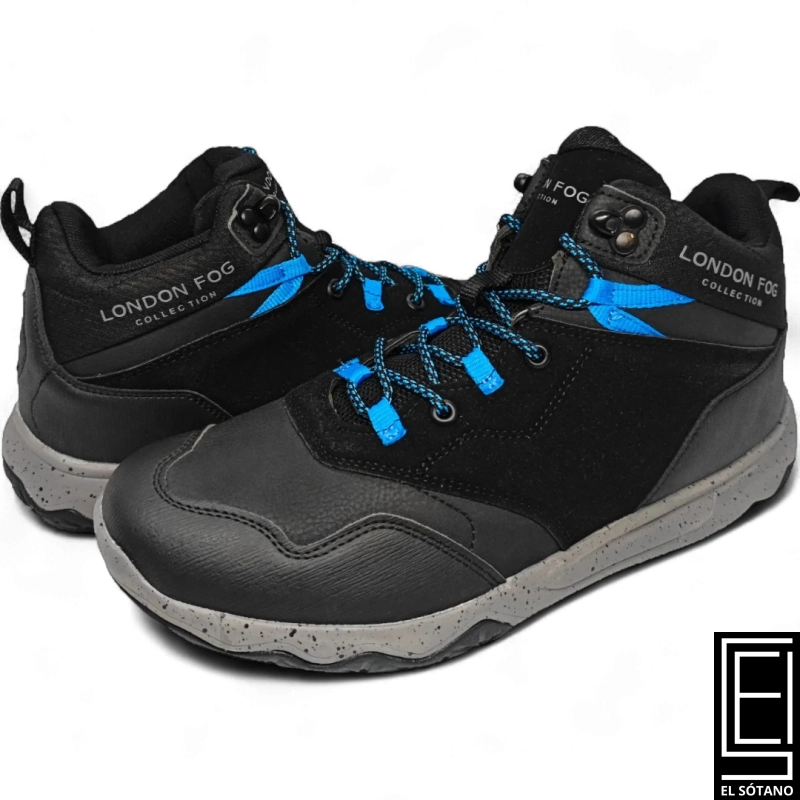 Zapatos London Fog Lfm-Isaac Cl30338M Negro Azul