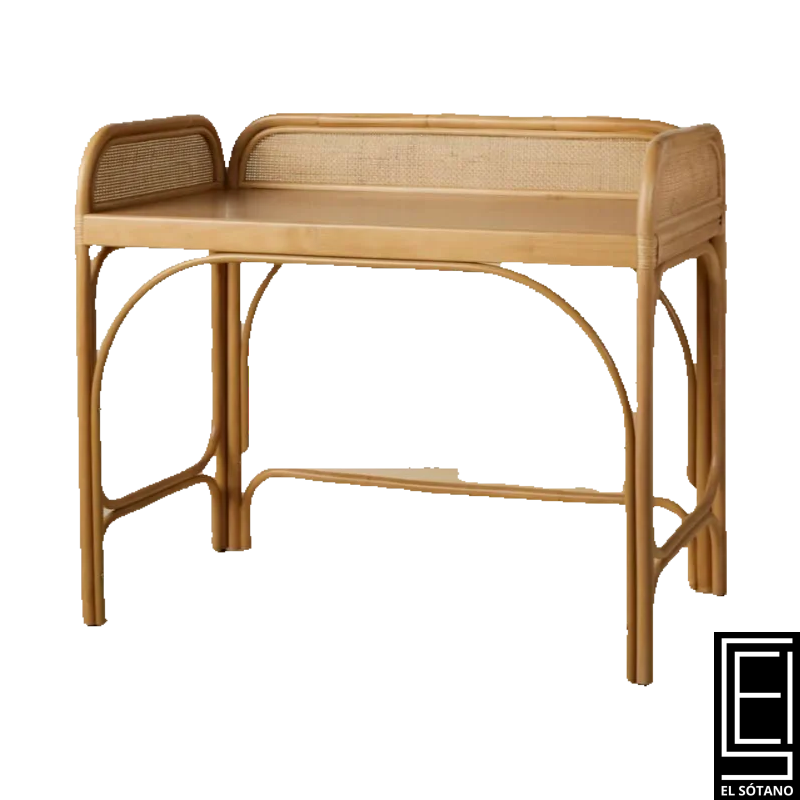 Mesa 0610 Escritorio De Ratán Tejido Hali - Opalhouse Diseñado Con Jungalow