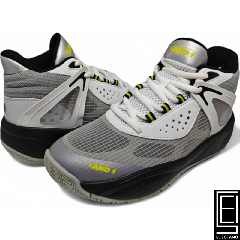 Zapatos And 1 Revel Blanco Gris Negro Ad90210Bnhx