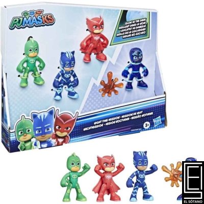 Figuras De Pj Masks Que Brillan En La Oscuridad Set 4 Figuras Hasbro