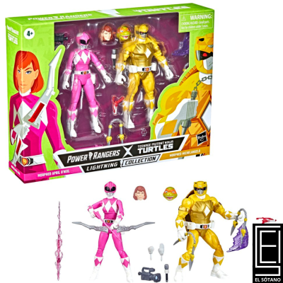 Juguete Colección Lightning De Los Power Rangers Y Las Tortugas Ninja Adolescentes Mutantes April Oneil 15 Cm