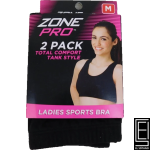 Paquete De 2 Sujetadores Deportivos Zone Pro