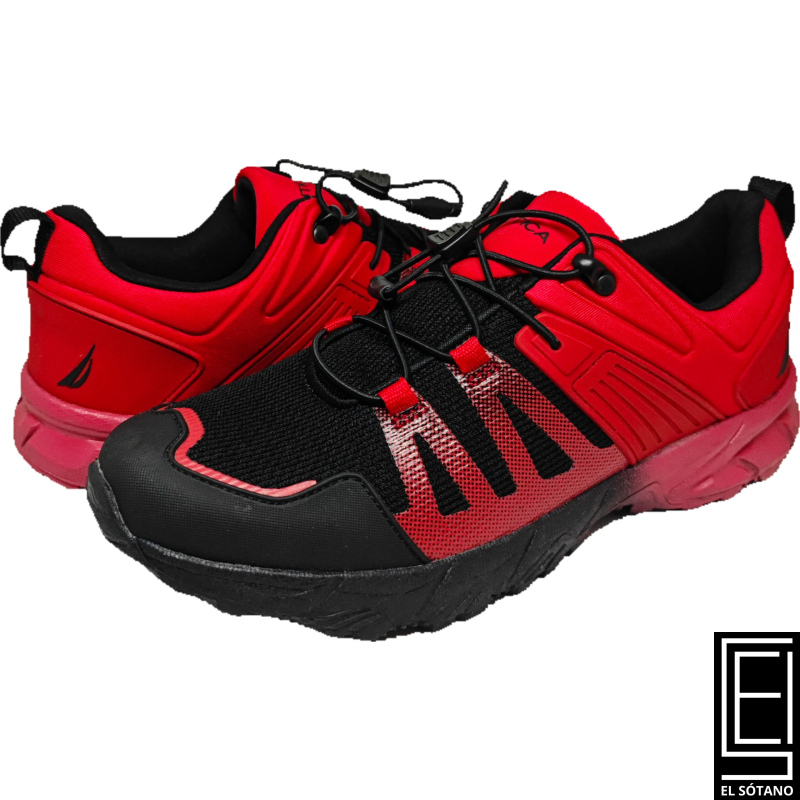 Zapatos Nautica Outdoor Rojo Y Negro