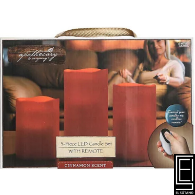 Juego De 4 Velas Led Y Control Remoto De Apothecary Amp Company