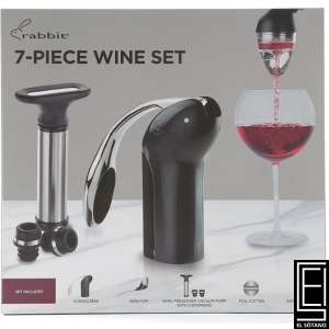 Conejo Set De Regalo De 7 Piezas Para Bar De Vinos