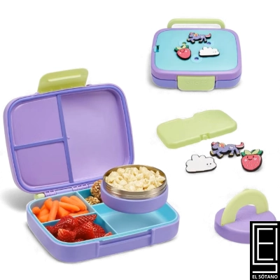 Lonchera Porta Comida Contenedor De Almacenamiento De Alimentos Ello Benni De Polipropileno De 4527 Oz Purple