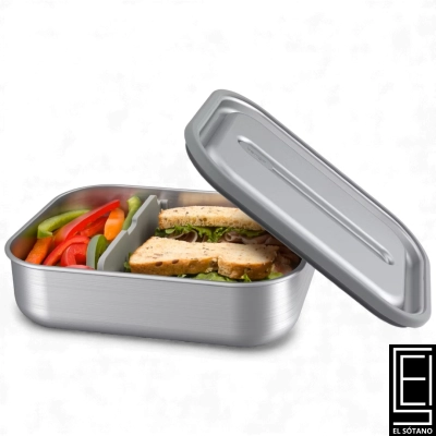 Lonchera Porta Comida Fiambrera Bentgo Microsteel A Prueba De Fugas Stainless Steel 580G