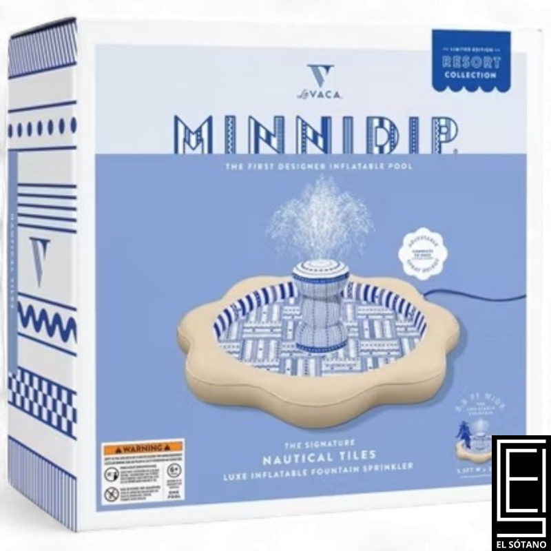 Minnidip Piscina Minni-Minni - Fuente De La Colección Exclusiva Para Resorts De Minnidip - Azulejos Náuticos