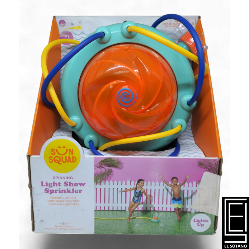 Espectáculo De Luces Giratorias Con Aspersores Sun Squad