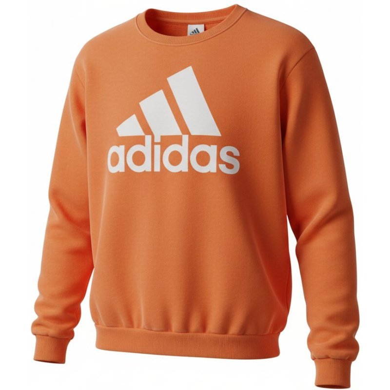 Sueter Adidas Essentials Big Logo Fleece Cuello Redondo Naranja Sueter Adidas Essentials Big Logo Fleece Cuello Redondo Naranja