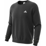 Sueter Adidas Essentials Fleece Negra Con Cuello Redondo