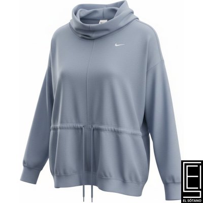 Sueter Nike Yoga Dri-Fit Color Gris Con Cuello Alto