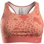 Top Reebok Modern Safari Bralette De Color Naranja Con Estampado Animal