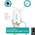 Bomba De Aire - Blanca Intex Ac400 Bomba Eléctrica De Cilindro 120 V Con Reducción De Ruido