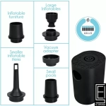 Bomba De Aire Negra Sunny Days Requiere 6 Baterias Aa
