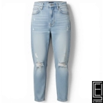 Pantalon Wild Fable Skinny Azul Claro Con Desgarres En Las Rodillas