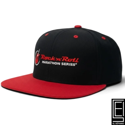 Gorra Snapback Negra Y Roja De La Serie Rock N Roll Marathon
