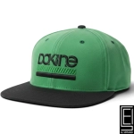 Gorra Snapback Dakine Color Verde Neón Con Visera Negra Y Logo Bordado