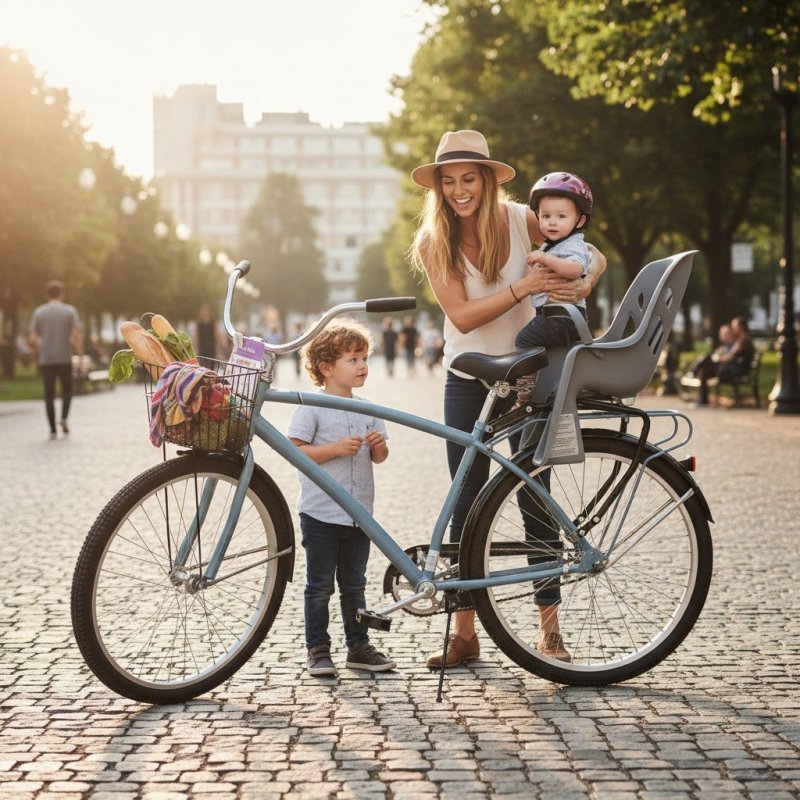 Bicicleta Bicicleta Huffy Nassau De 26 Pulgadas Portaequipajes Trasero Y Porta Bebe Bicicleta Bicicleta Huffy Nassau De 26 Pulgadas Portaequipajes Trasero Y Porta Bebe