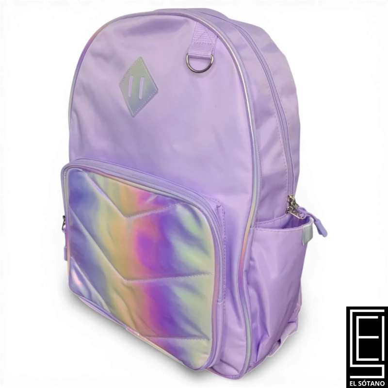 Bolso Morral Locker Club Lila Y Tornasol Bolso Morral Locker Club Lila Y Tornasol