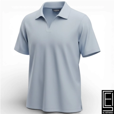 Chemis Land End Cuello En V Azul Claro