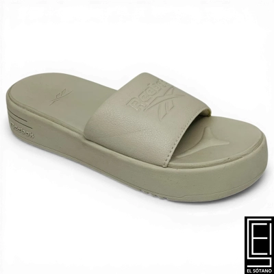 Cholas Reebok Stone Platform Slippers Slides
