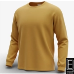 Camisa Land End Manga Larga Color Mostaza