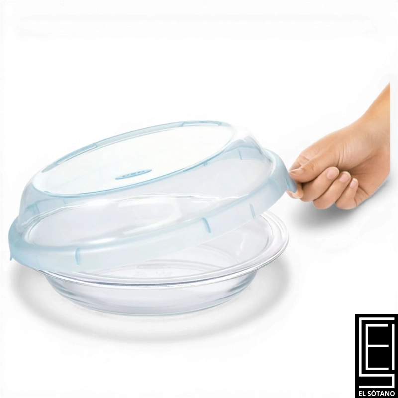 Molde Para Tarta De Vidrio Con Tapa De La Marca Oxo Modelo Good Grips