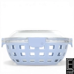 El Contenedor De Almacenamiento De Alimentos Ello Duraglass De 5 Tazas Cuenta Con Una Funda Protectora De Silicona Y Una Tapa Hermética Con Cierre
