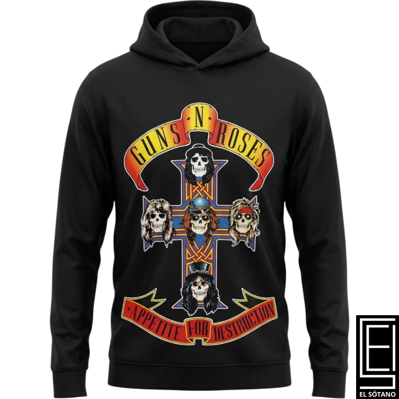 Hoodies Sudadera Con Capucha Guns N Roses Appetite For Destruction