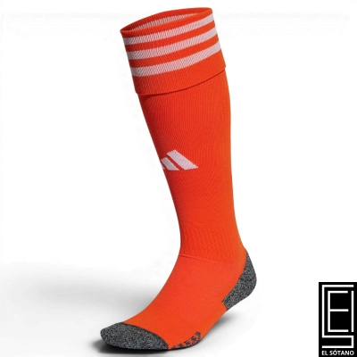 Medias Adidas Adi 23 Naranja Franjas Blancas