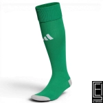 Medias Adidas Milano 23 Verde Con Franjas Blancas