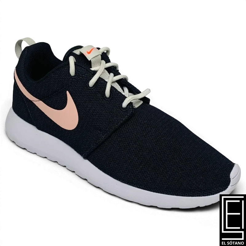 Zapatos Nike Roshe One Black Logo Rosa