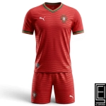 Franela Short Conjunto Mundial De Futbol Jugador Portugal