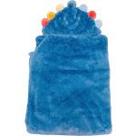Manta Con Capucha Pillowfort Pom Con Guantes De Mano Incorporados 40X50 Azul Para Niños Oeko-Tex-