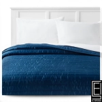 Edredón Twin Doble Doble Extralargo De Satén Azul Oscuro - Room Essentials Colcha De Satén De Peso Medio Lavable A Máquina Azul 197543802854