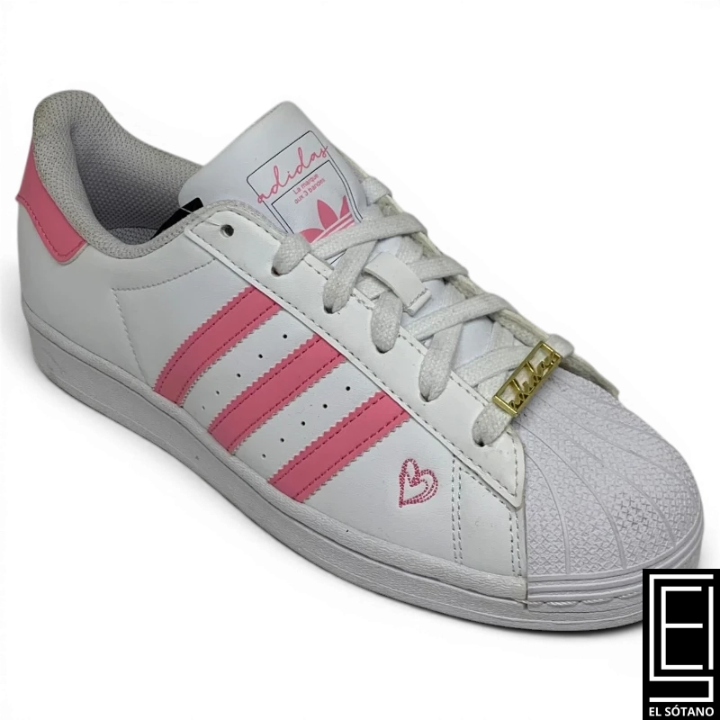 Zapatos Adidas Superstar White Pink