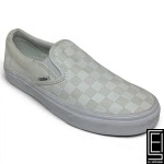 Zapato Vans Classic Slip-On En El Color Checkerboard True White