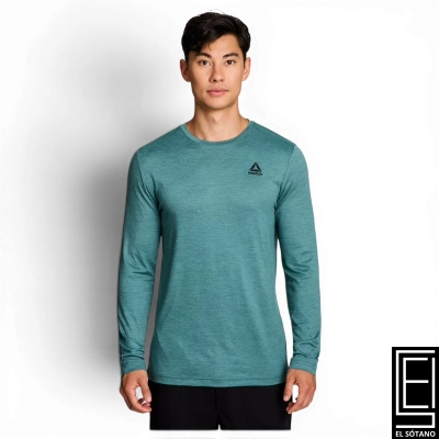 Sueter Reebok Rbk Core Ls Tee Sagebrush Green Heather Verde