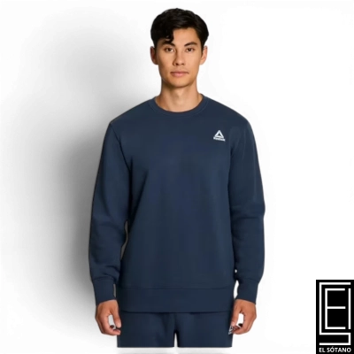 Sueter Reebok Rbk Cvc Fleece Crew Dark Denim Azul