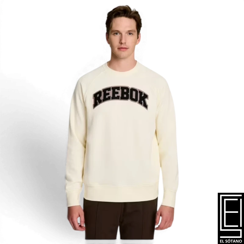 Sueter Reebok Rbk League Crew Papyrus Crema