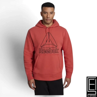 Sueter Reebok Rbk Logo Hoodie Baked Apple Rojo