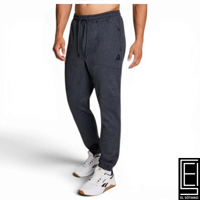 Pantalón Deportivo Rbk Off The Grid Jogger Ebony Heather Gris