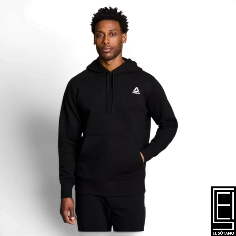 Sueter Reebok Rbk Sml Logo Hoodie Negro