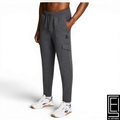 Pantalón Deportivo Reebok Rbk Unwind Cargo Pant Charcoal Heather Gris